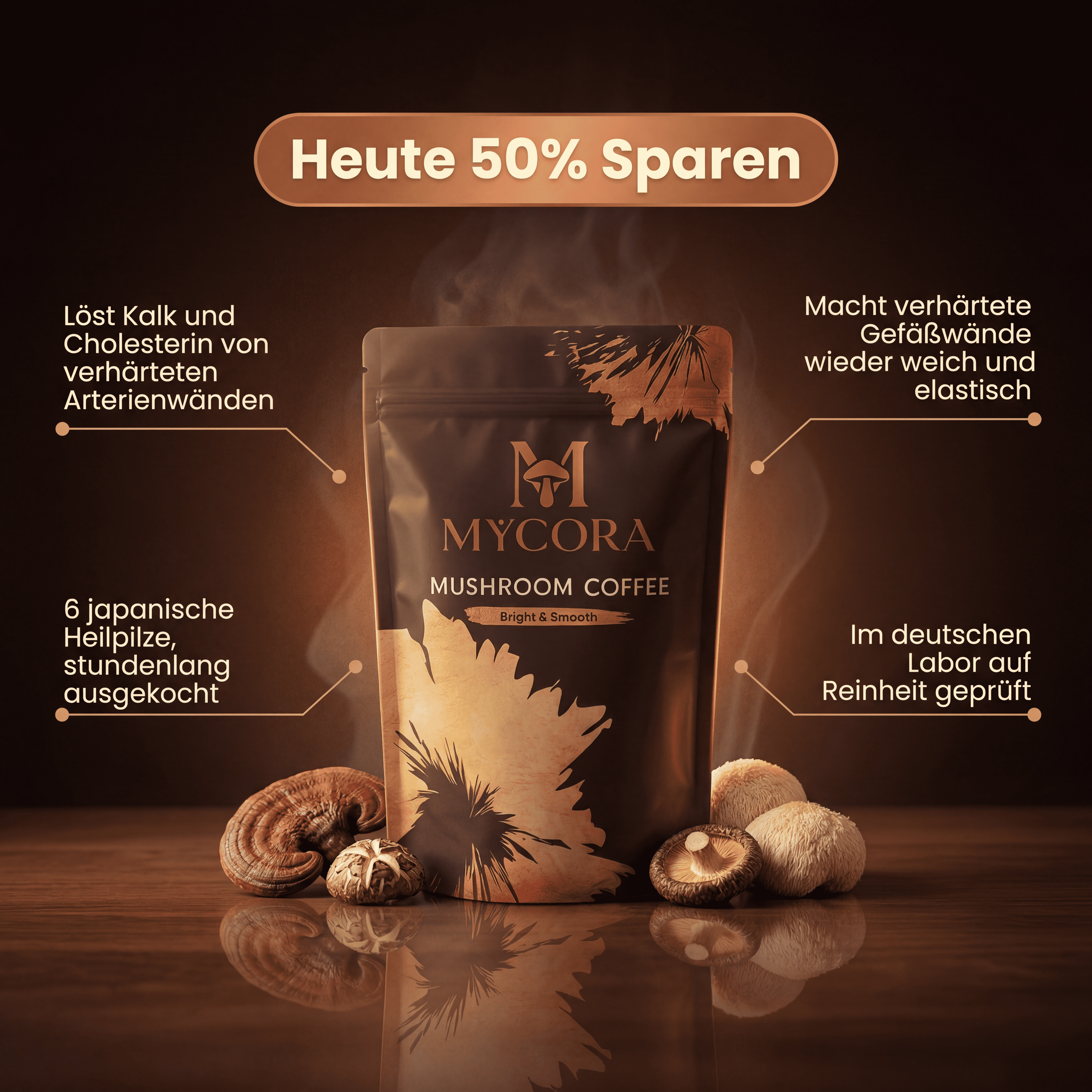 MYCORA™ Pilzkaffee | für saubere Arterien