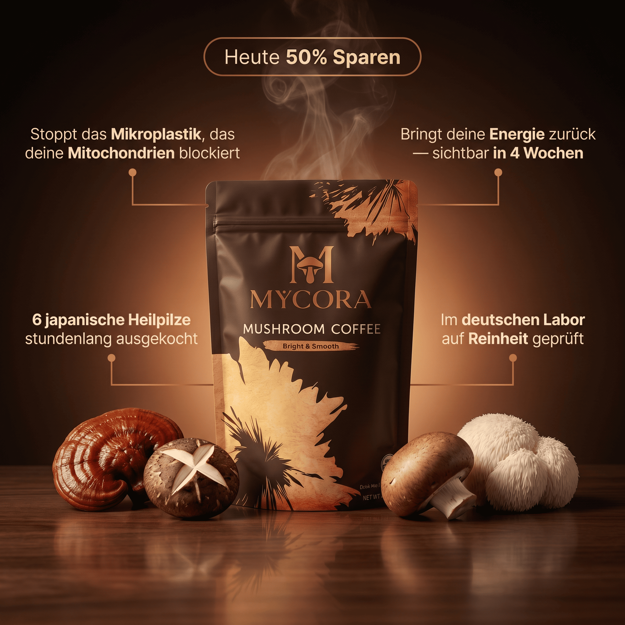 MYCORA™ Pilzkaffee | für gesunde Mitochondrien