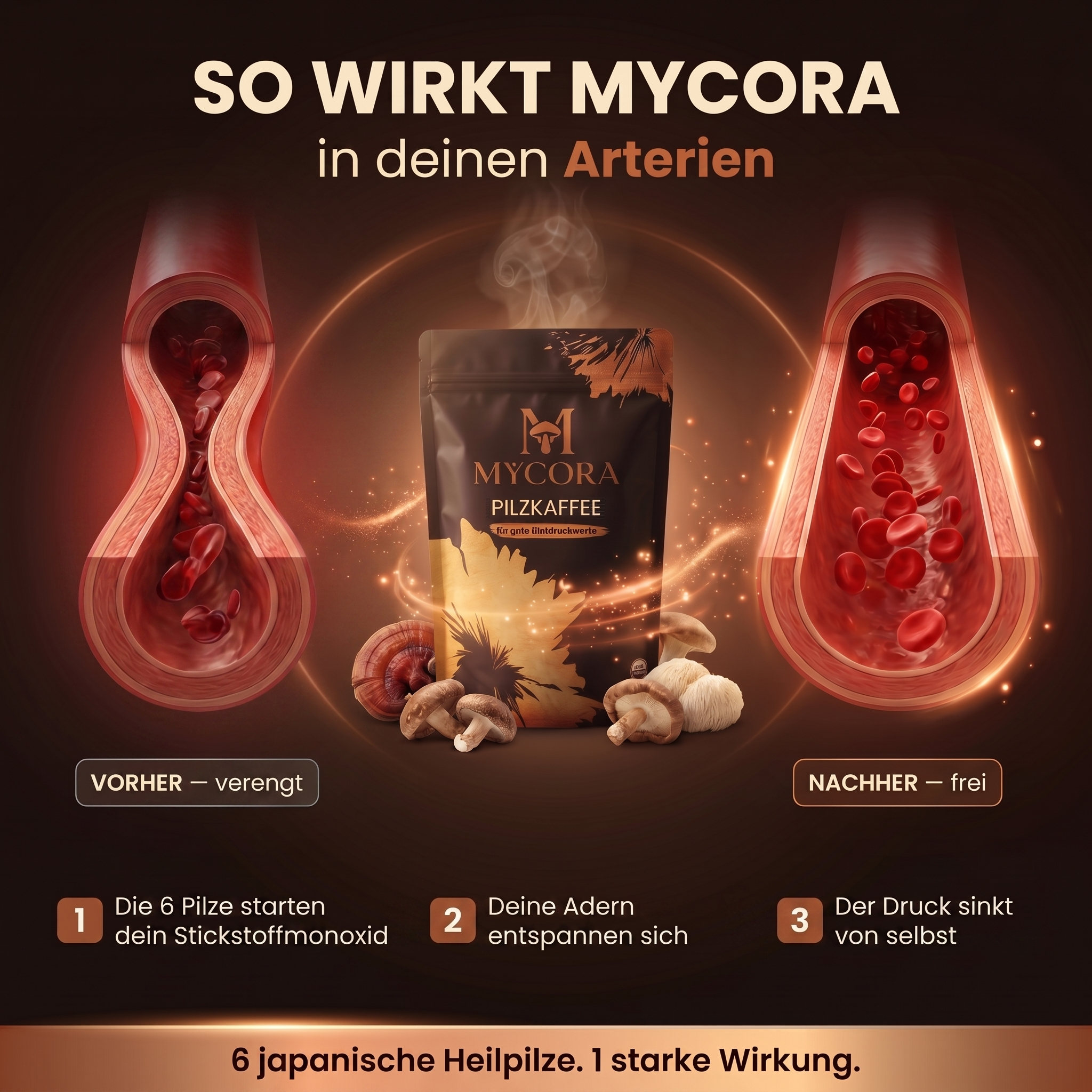 MYCORA™ Pilzkaffee | für einen guten Blutdruck