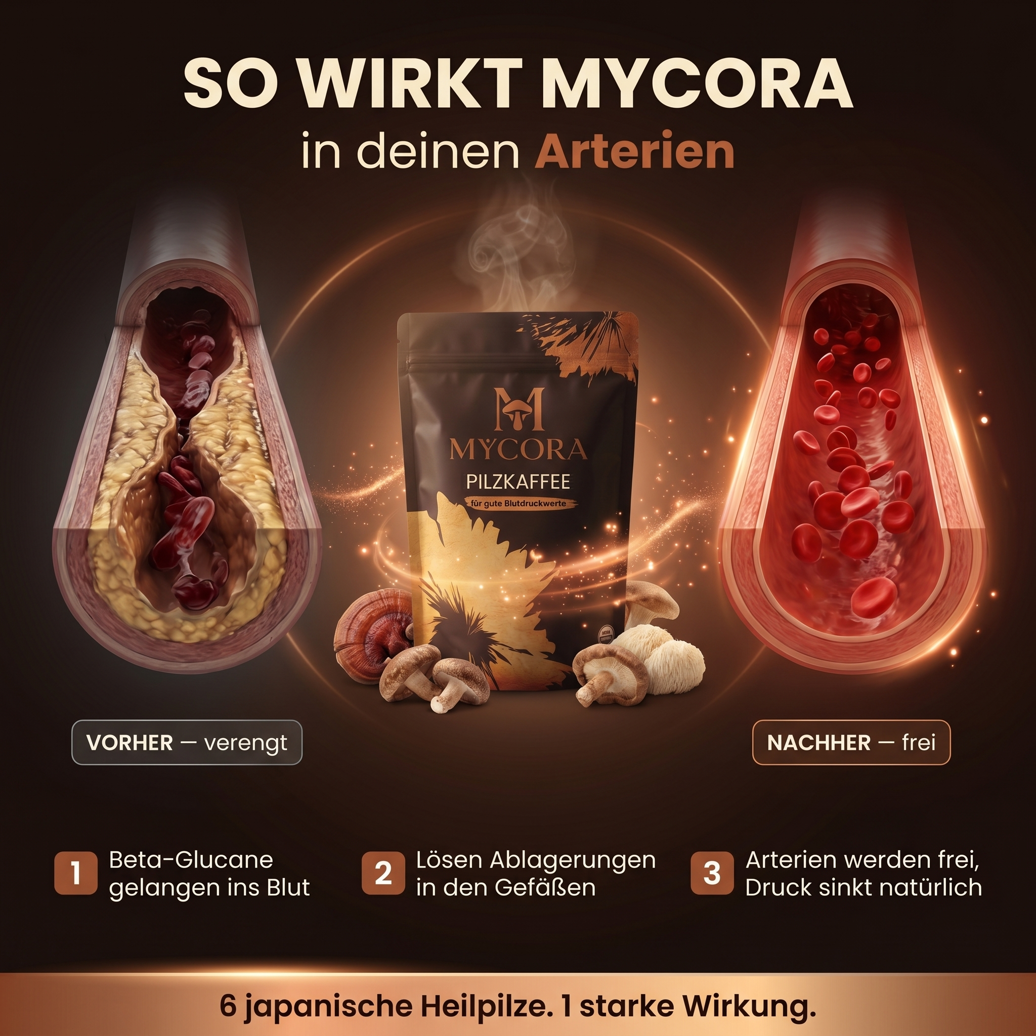 MYCORA™ Pilzkaffee | für gute Blutdruckwerte