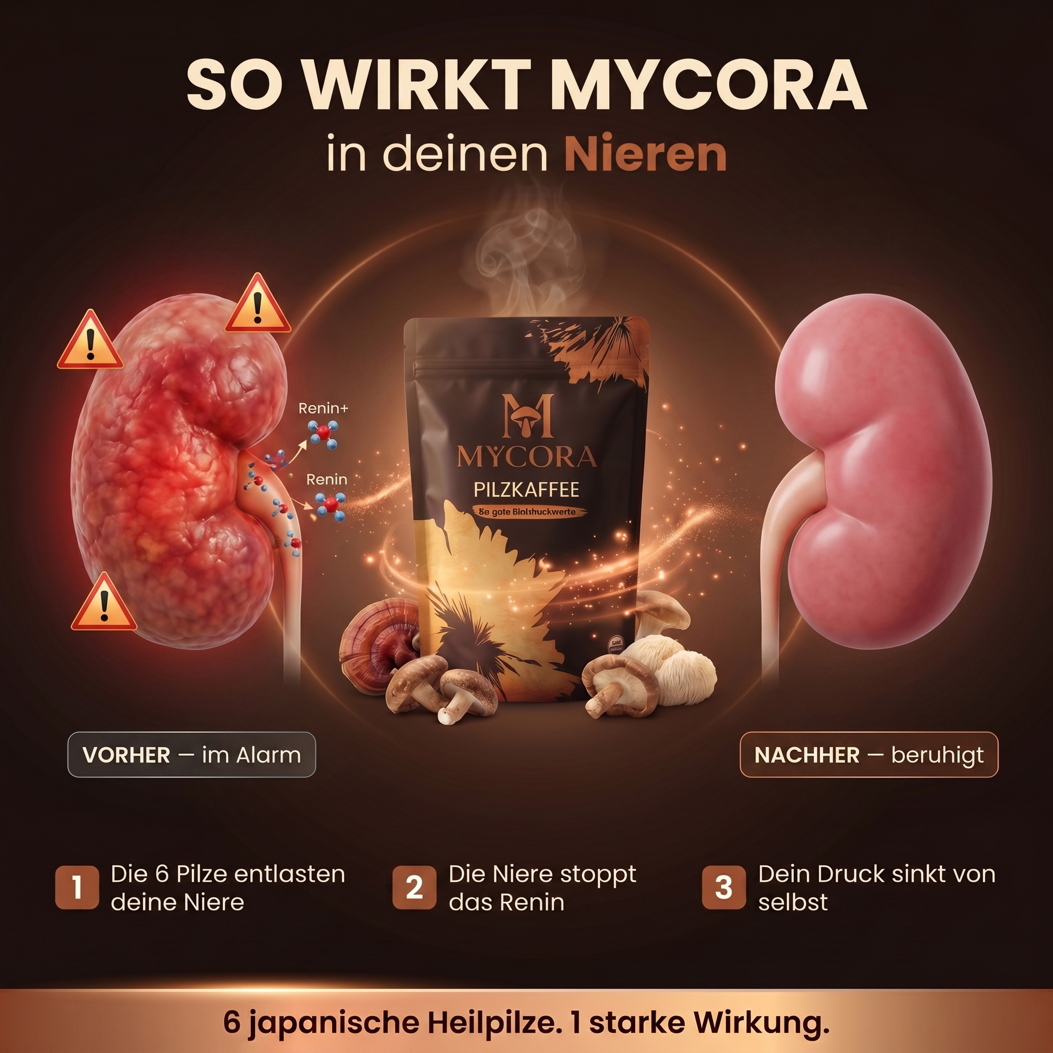 MYCORA™ Pilzkaffee Nieren