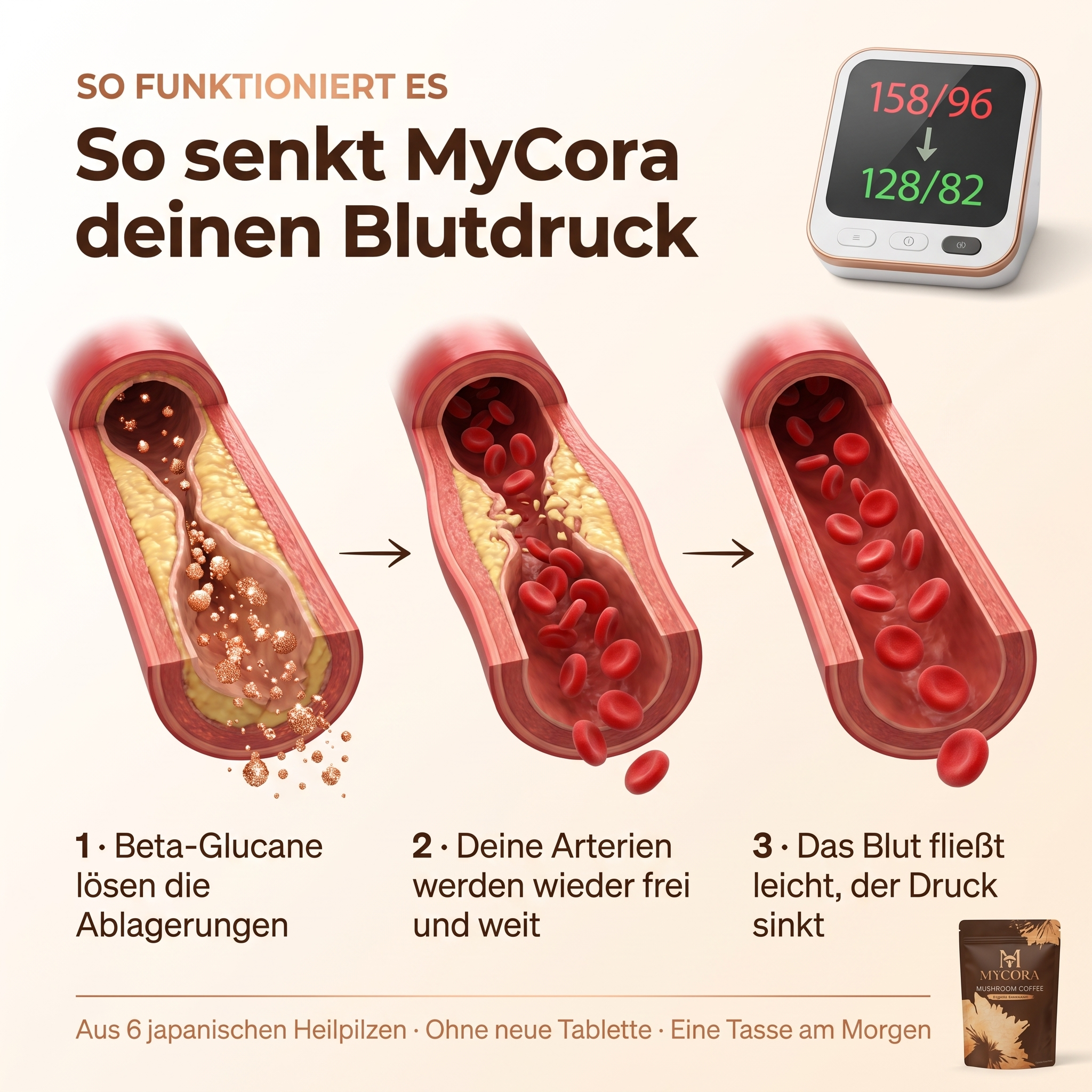 MYCORA™ Pilzkaffee | für gute Blutdruckwerte
